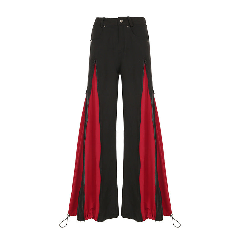 Damen Urban Flared-Hosen mit Kontrastdetails EB