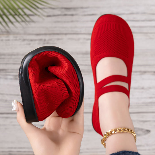 Damen Komfortable Mary Jane Slipper mit flexiblem Design EB