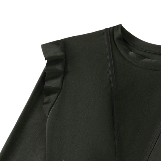 Damen modischer Schwimmanzug mit Rüschendetails EB