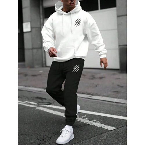 Herren Trainingsanzug mit modernem Grafikdesign und praktischen Taschen EB