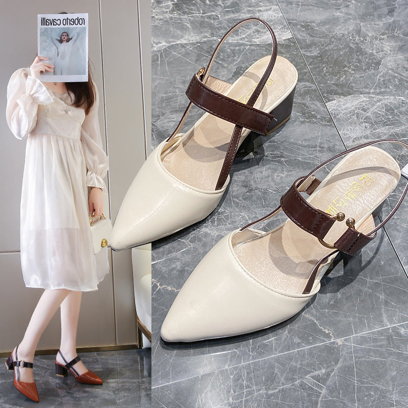 Damen Slingback-Pumps mit modischem Schmuckverschluss EB