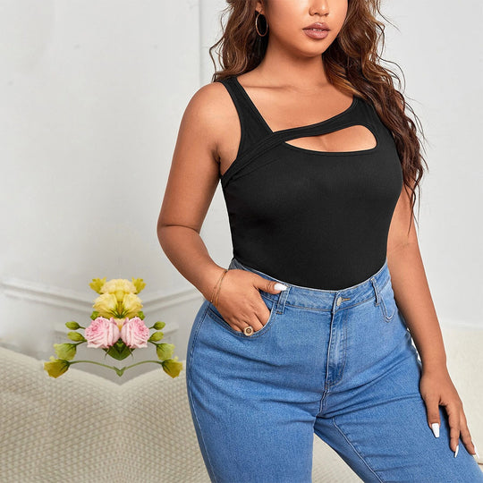 Damen Body mit asymmetrischem Cut-Out und komfortablem Schlangenprint EB