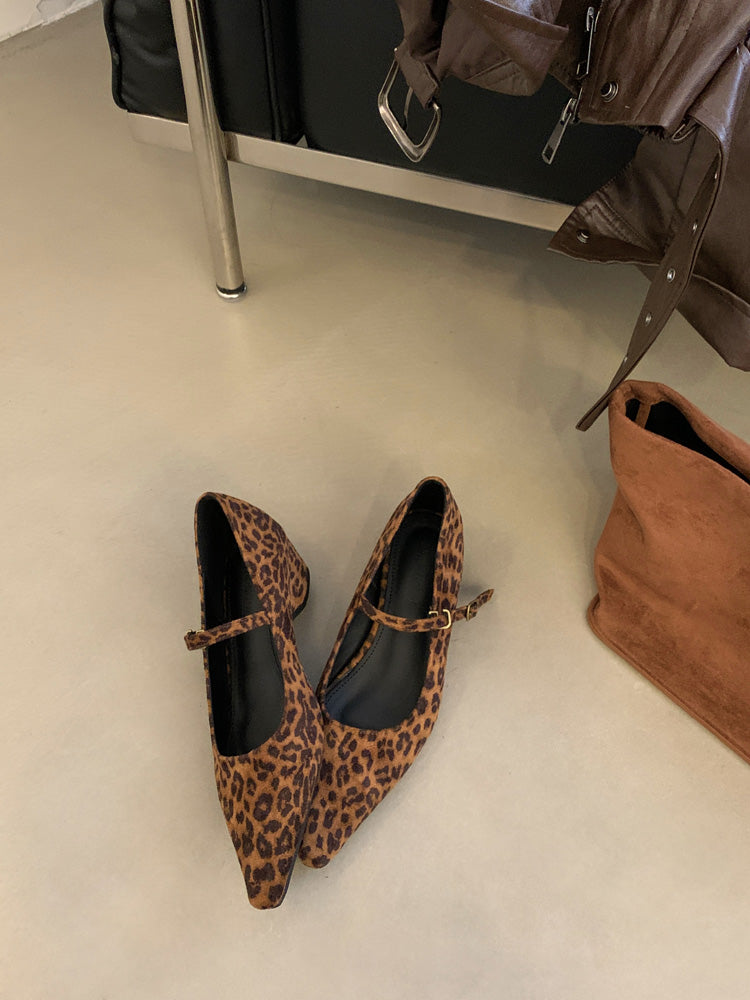 Damen elegante Slingback Ballerinas mit modischem Riemchen und hochwertigem Veloursleder EB