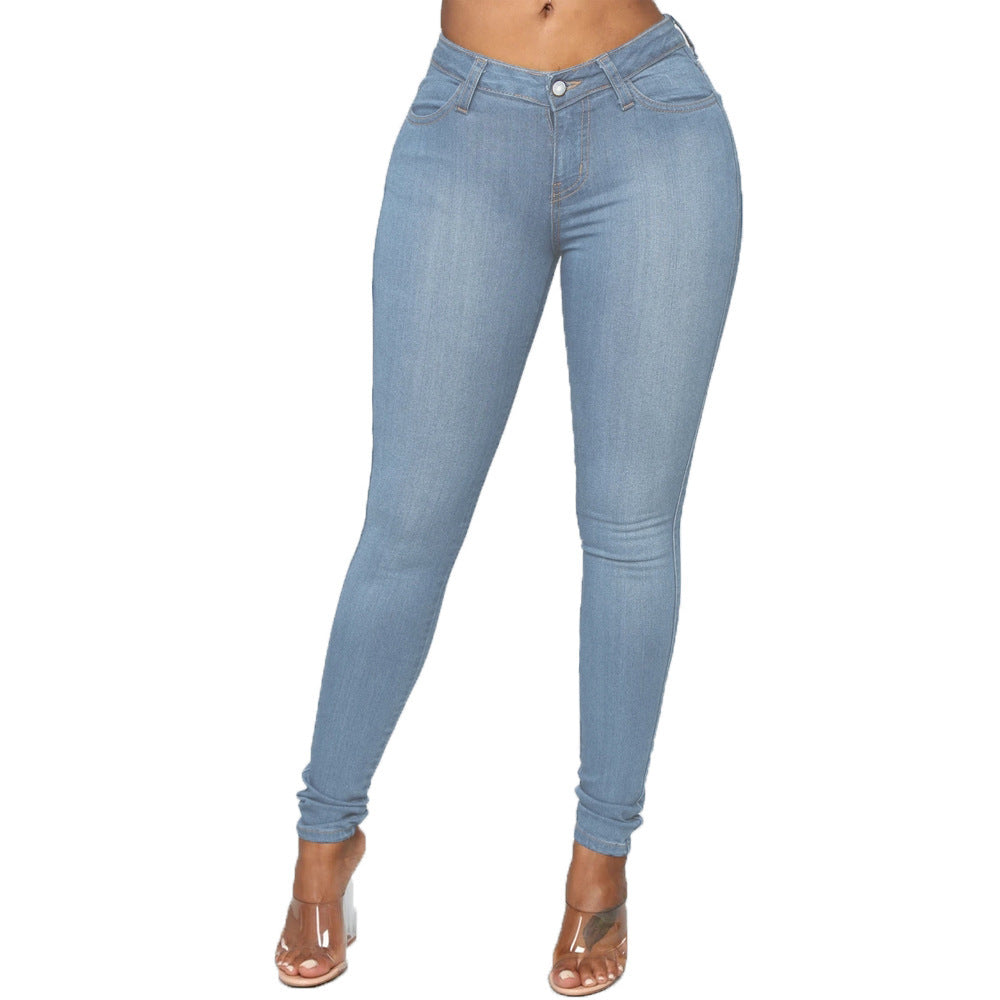 Damen High-Waist Skinny Jeans mit perfektem Sitz EB
