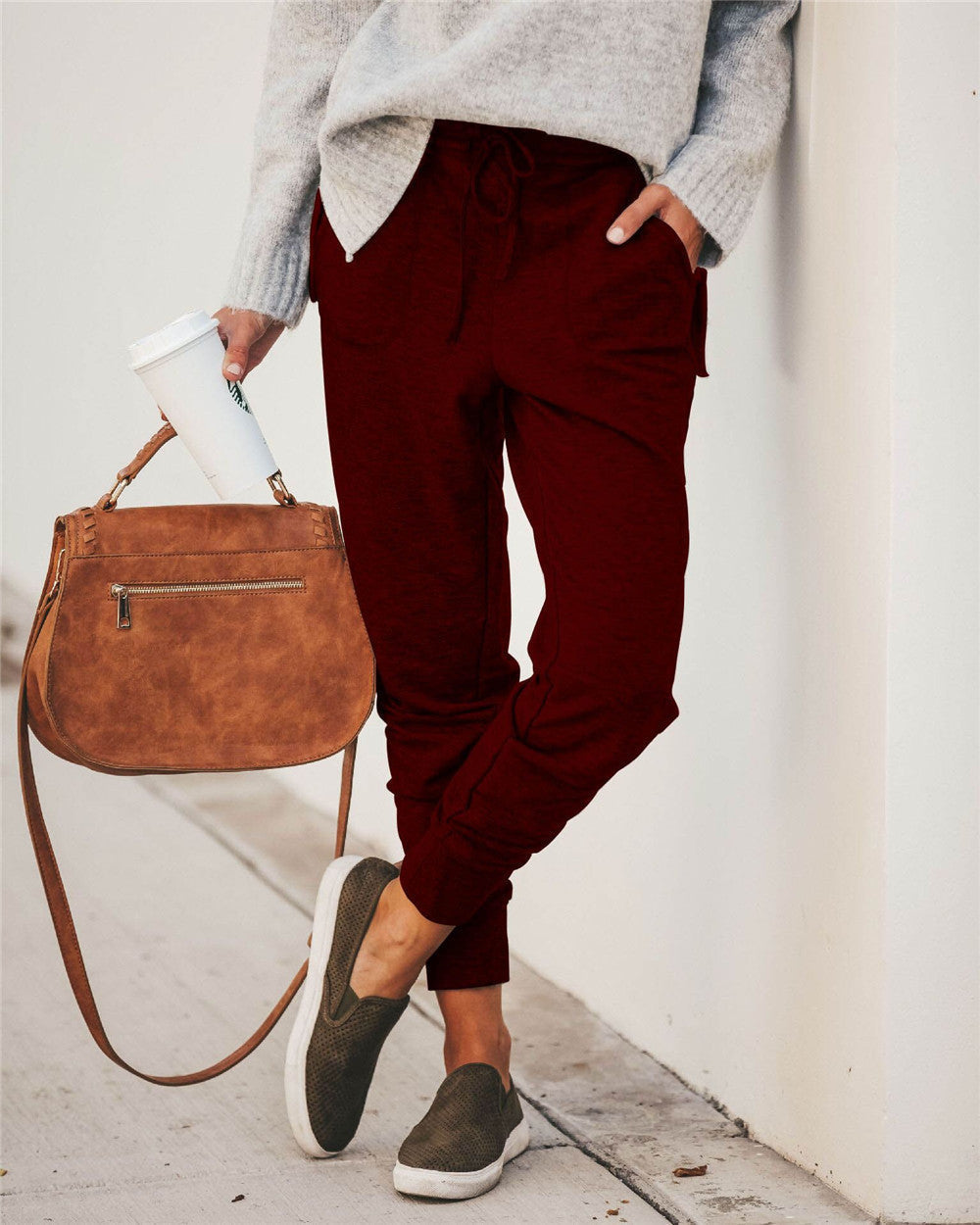 EB | Sweatpants Relaxed Passform Baumwollmischung Elastischer Bund Taschen