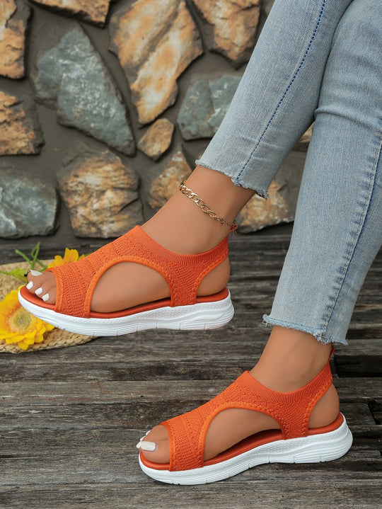 Damen Atmungsaktive Sport-Sandalen mit elastischem Obermaterial und rutschfester Sohle EB