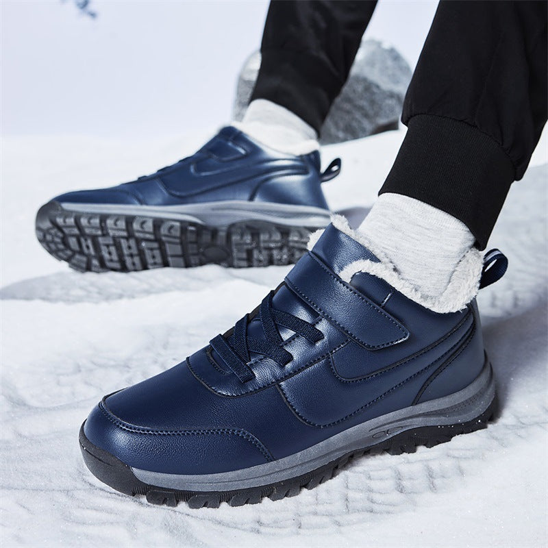 Damen Warmgefütterte Winterstiefel mit rutschfester Sohle und verstellbarem Klettverschluss EB