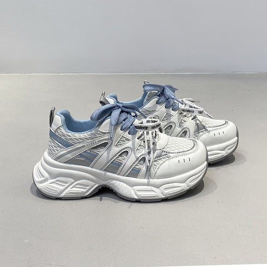 Damen Komfortable Lauf-Sneaker mit atmungsaktiver Netz-Oberfläche und dämpfender Sohle EB