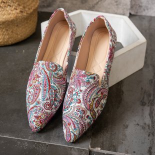 Damen Ballerinas mit eleganter Tweed-Oberfläche EB