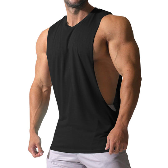 Herren Ärmelloses Sportshirt mit tiefem Rückenausschnitt und atmungsaktivem Material EB