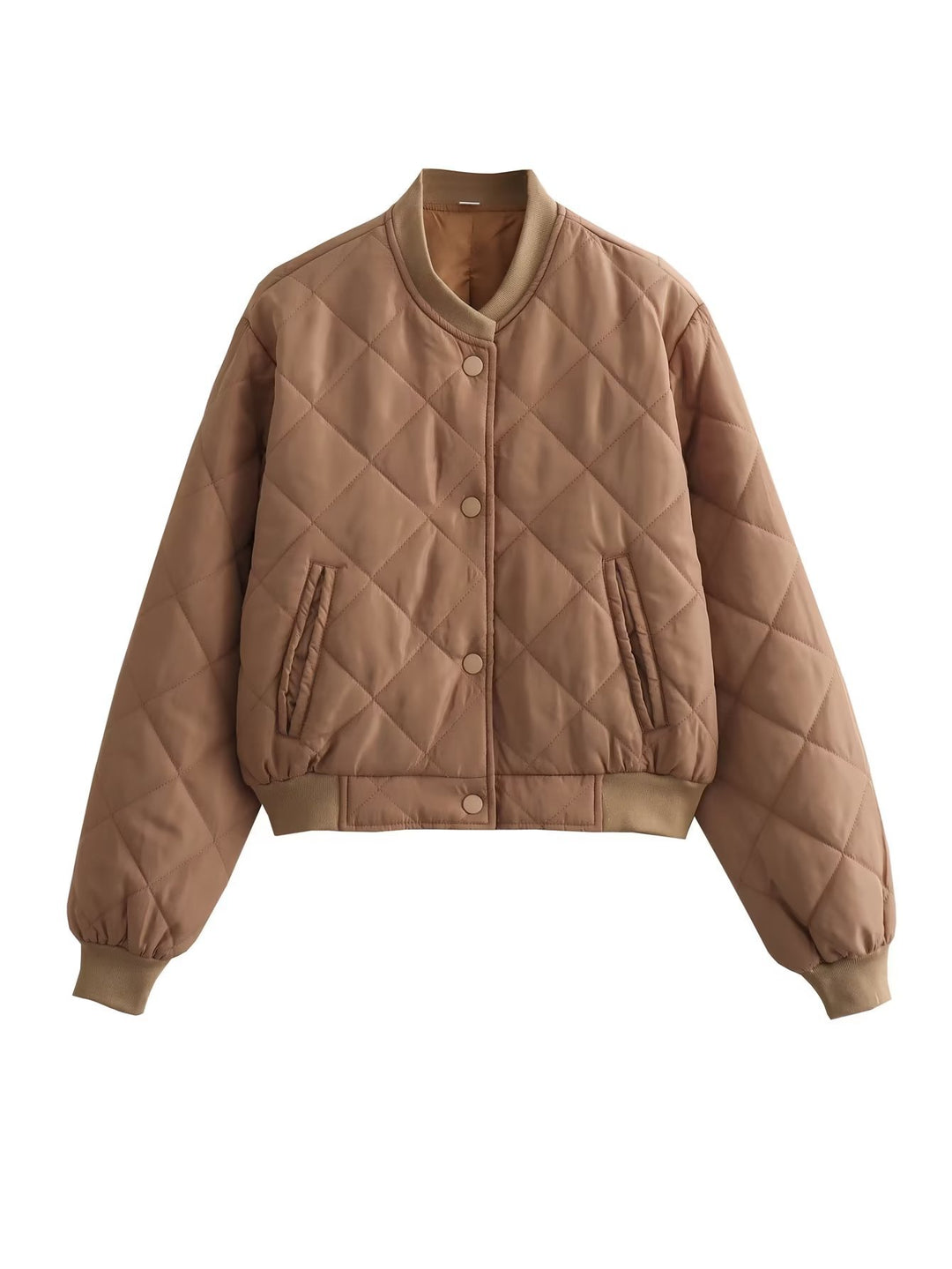 Damen gesteppte Übergangsjacke mit modernem Schnitt und praktischen Taschen EB