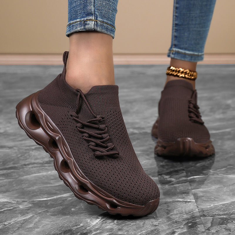 Damen Sportliche Lauf-Sneaker mit atmungsaktivem Mesh und flexibler Sohle EB