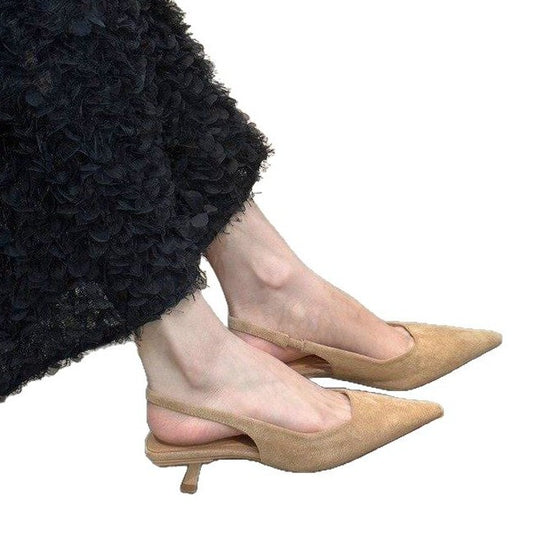 Damen elegante Sling-Pumps mit modischem Design und bequemem Blockabsatz EB