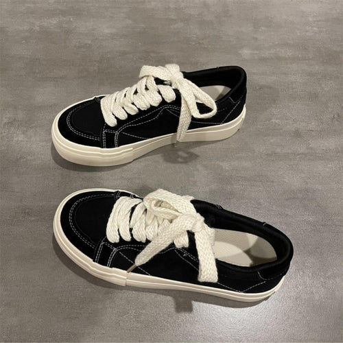 Damen Sneakers im lässigen Skater-Design mit dicker Laufsohle EB