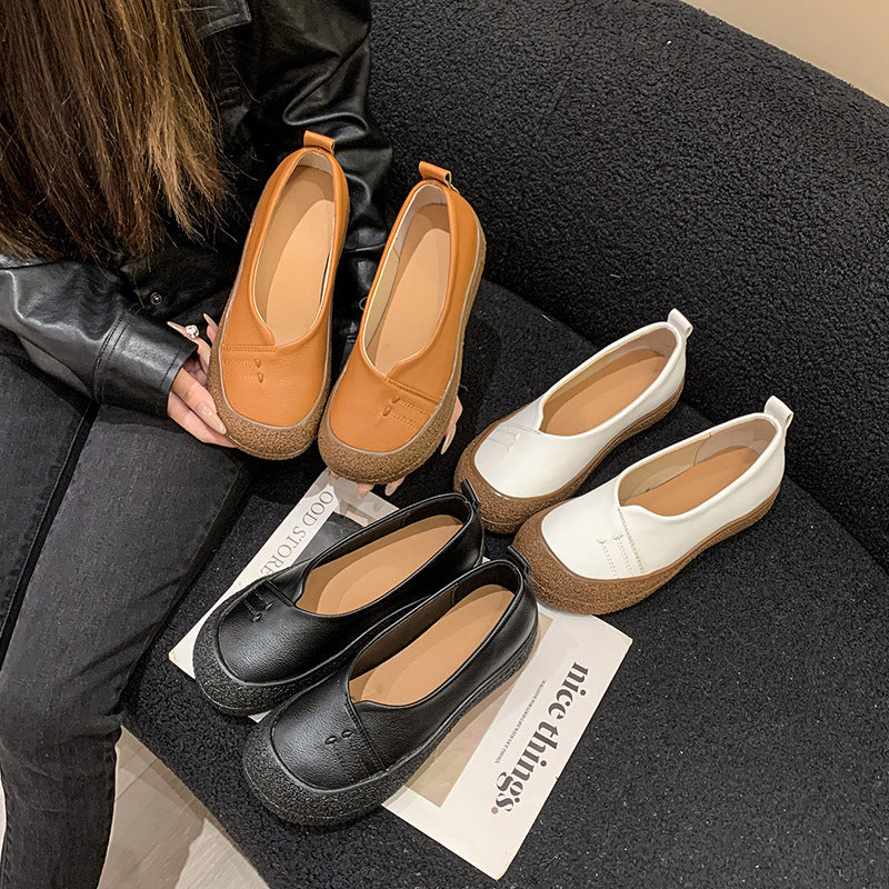 Damen komfortable Slip-On Halbschuhe mit rutschfester Sohle EB