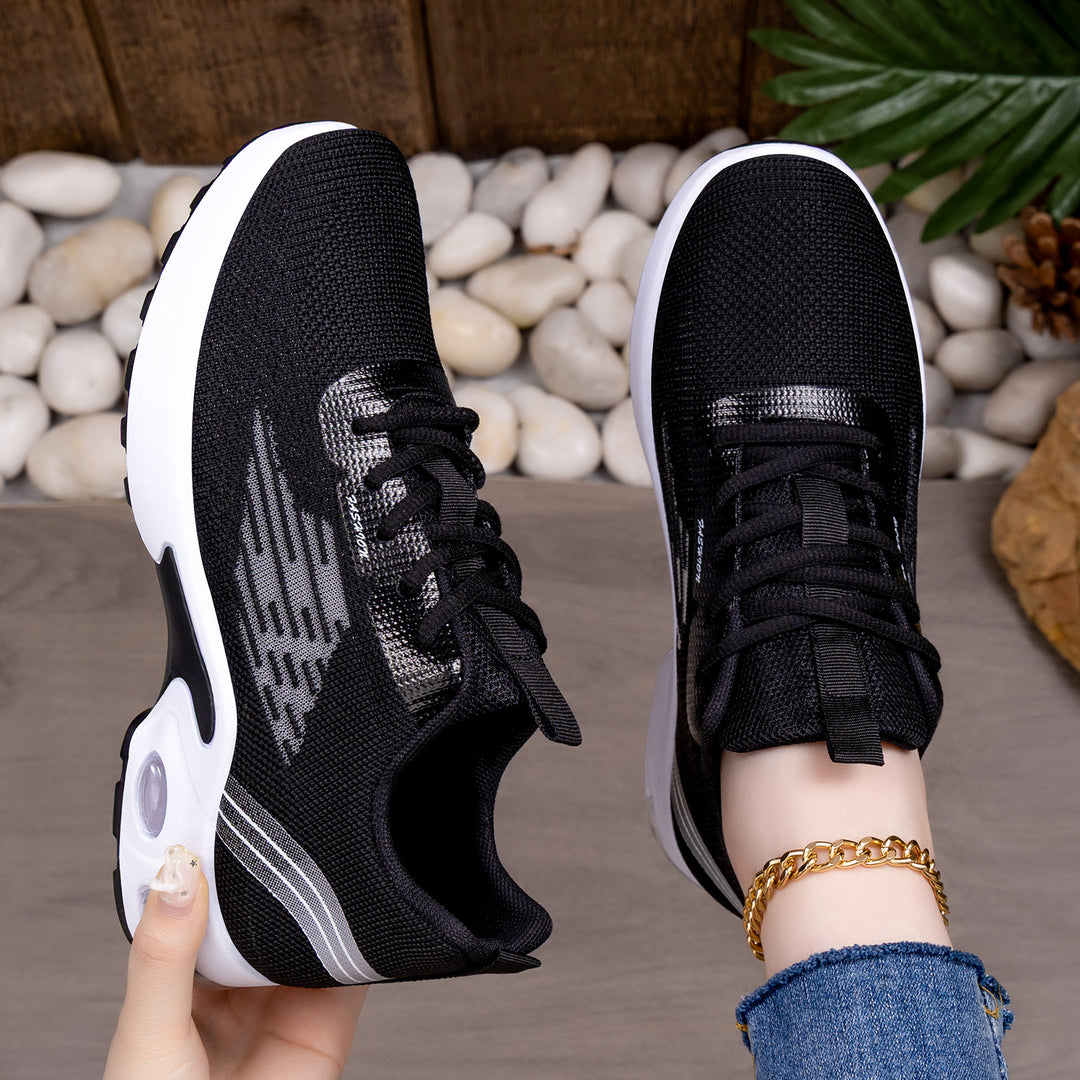 Damen Ultraleichte und atmungsaktive Laufsneaker mit stoßdämpfender Sohle EB