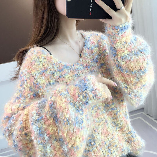Damen Pullover im lässigen Strickstil EB