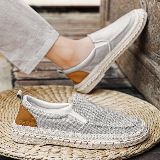 Damen Bequeme Slip-On Espadrilles mit elastischem Obermaterial und ökologischer Sohle EB
