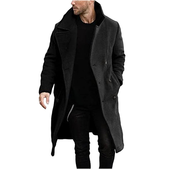 Herren klassischer Wollmantel EB