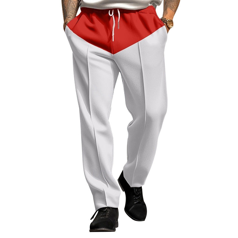 Herren Sportliche Jogginghose mit kontrastrierendem Bund und praktischen Taschen EB