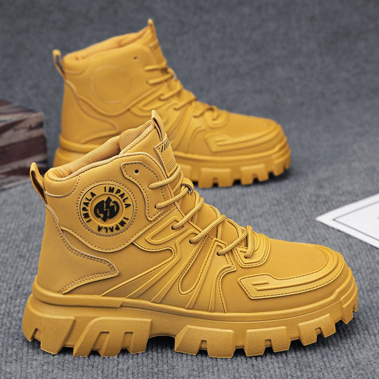 Damen Robust und stilvoller High-Top Stiefel mit rutschfester Sohle und stoßdämpfendem Innenfutter EB