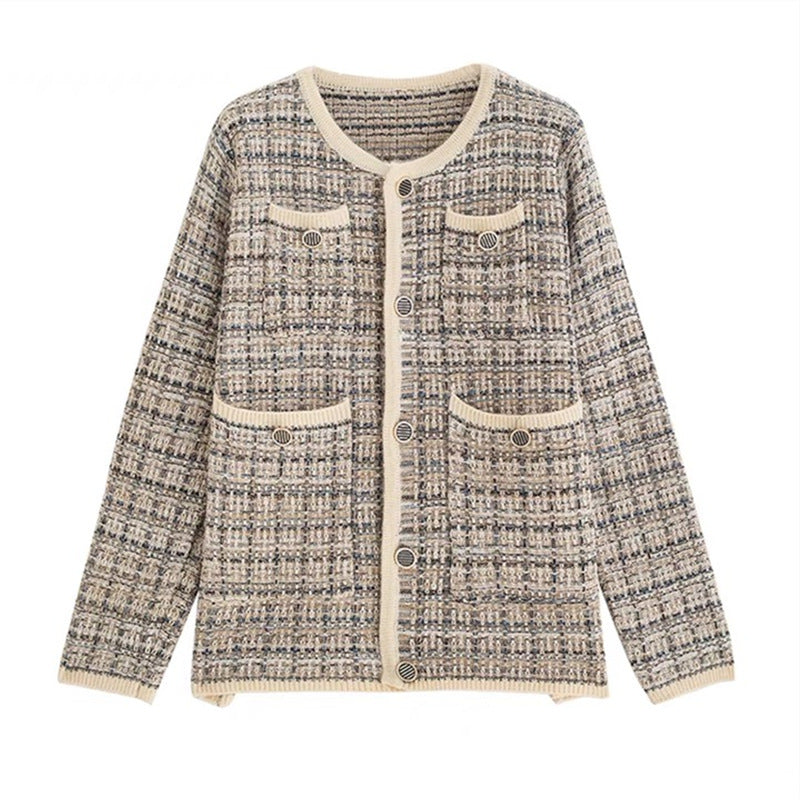 Damen Strickjacke mit elegantem Design und praktischen Taschen EB