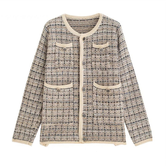 Damen Strickjacke mit elegantem Design und praktischen Taschen EB