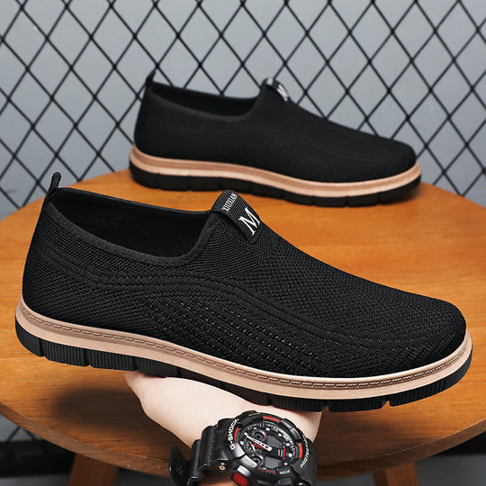 Damen Atmungsaktive Slip-On Sneakers mit flexibler Laufsohle EB