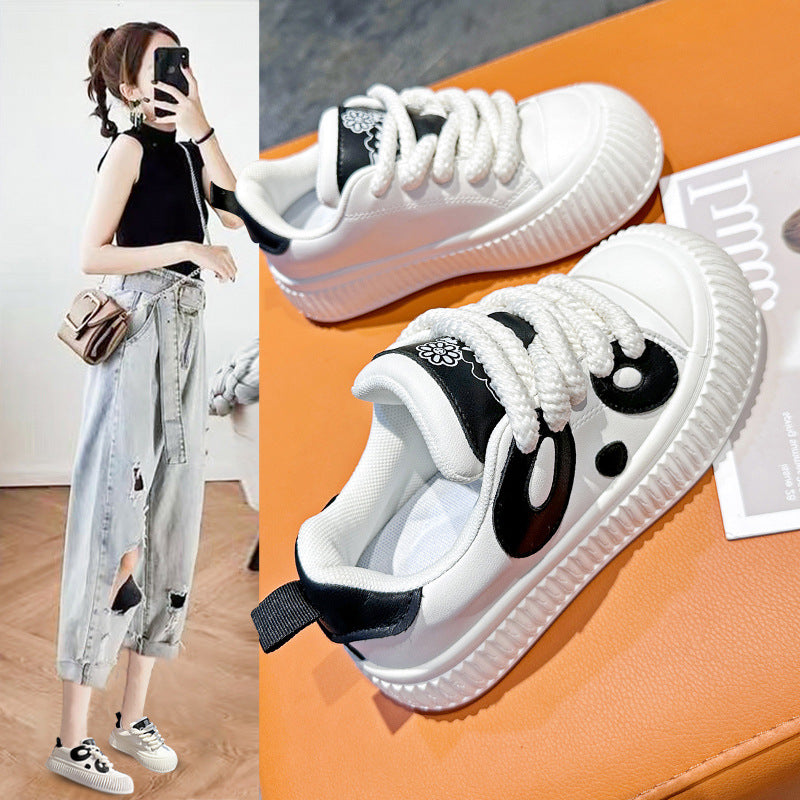 Damen Sneakers mit einzigartigem Panda-Design und rutschfester Sohle EB