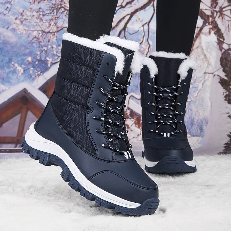Damen Winterstiefel mit rutschfester Sohle und wärmendem Futter EB
