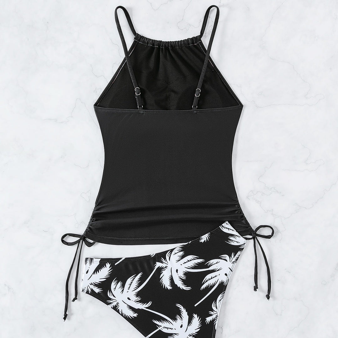 Damen Tankini mit elegantem Palmenmotiv EB