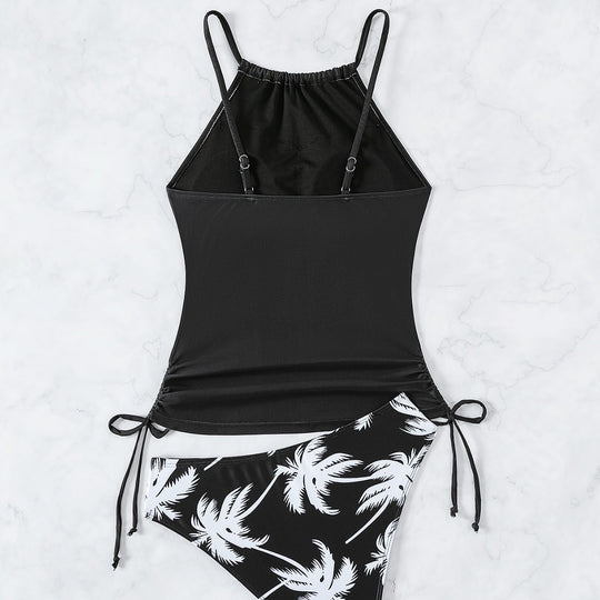 Damen Tankini mit elegantem Palmenmotiv EB