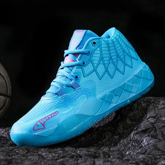 Damen Sportliche Basketball-Sneaker mit atmungsaktiver Oberflächenstruktur und rutschfester Sohle EB