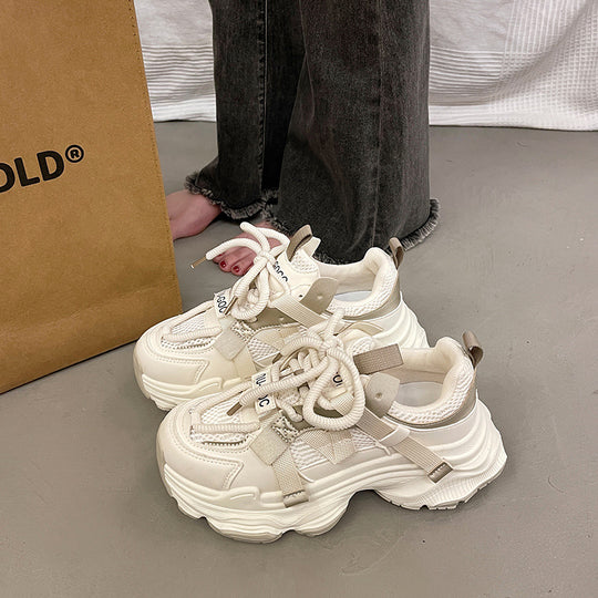 Damen Bequeme Chunky Sneakers mit innovativem Sohlen-Design EB