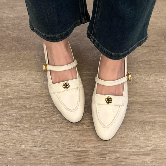 Damen elegante Mary Jane Schuhe mit modischer Schnalle EB