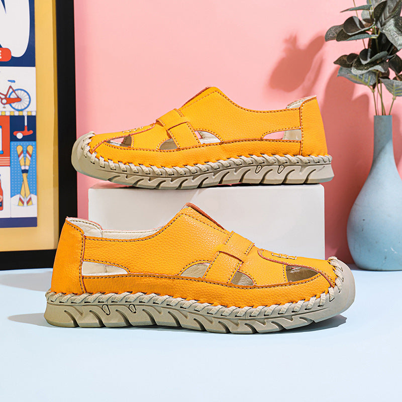 Damen Bequeme Sandalen mit atmungsaktivem Obermaterial und rutschfester Sohle EB