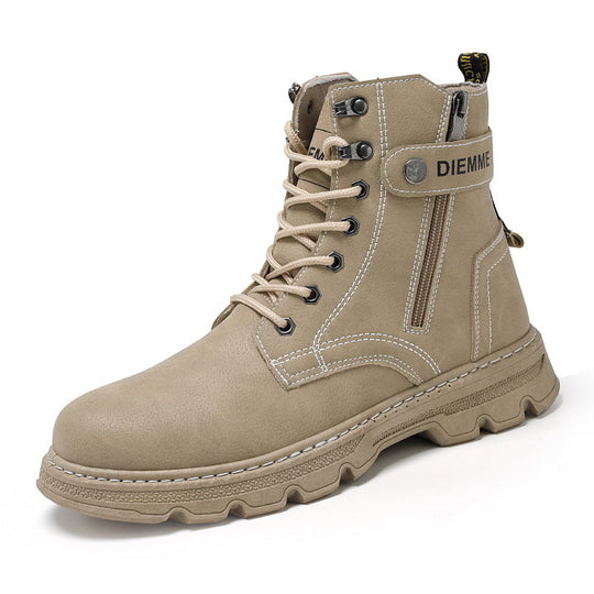 Damen Komfortable Stiefel mit seitlichem Reißverschluss und robuster Sohle EB