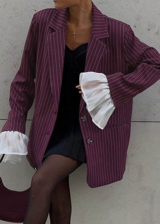EB | Nadelstreifen Blazer mit Statement Ärmeln