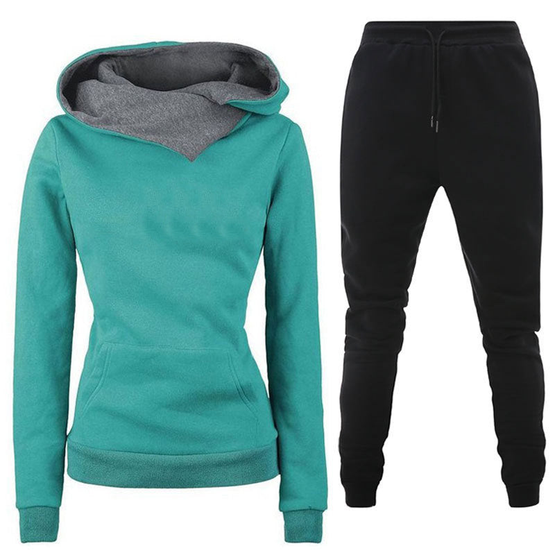 Damen Sportliches Sweater- und Jogginghose Set EB