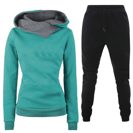 Damen Sportliches Sweater- und Jogginghose Set EB