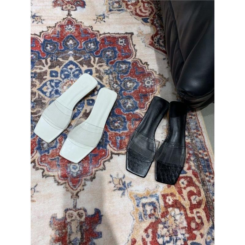 Damen stilvolle transparente Slippers EB