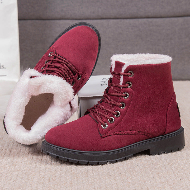 Damen Warmgefütterte Winterstiefel mit rutschfester Profilsohle EB