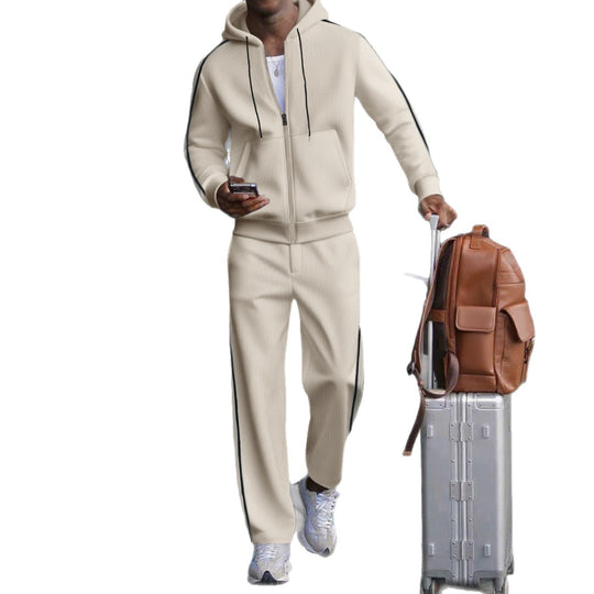 Herren Sportlicher Zweiteiliger Jogginganzug mit modernem Schnitt und praktischen Taschen EB