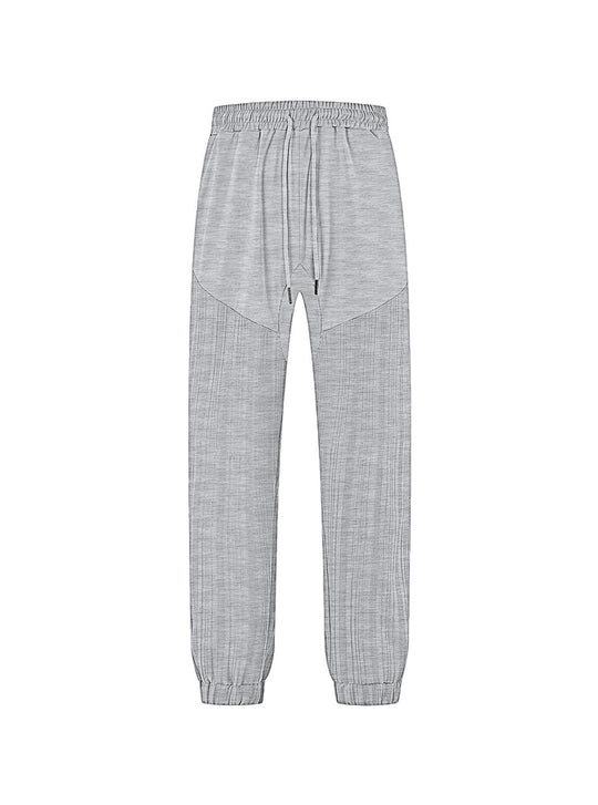 Damen sportliche Jogginghose mit elastischem Bund und strukturiertem Design EB