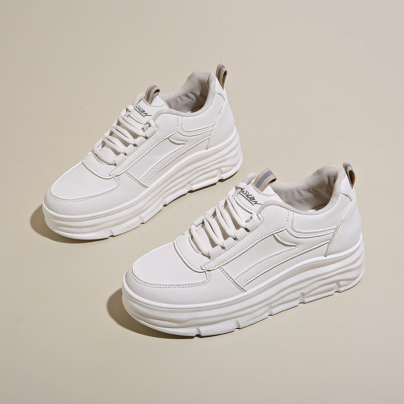 Damen Komfortable Plateau-Sneakers mit atmungsaktivem Obermaterial EB