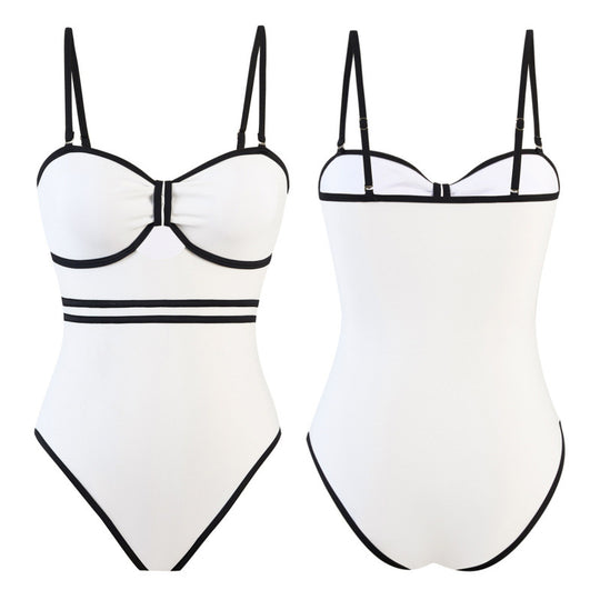 Damen Badeanzug mit elegantem Rock EB