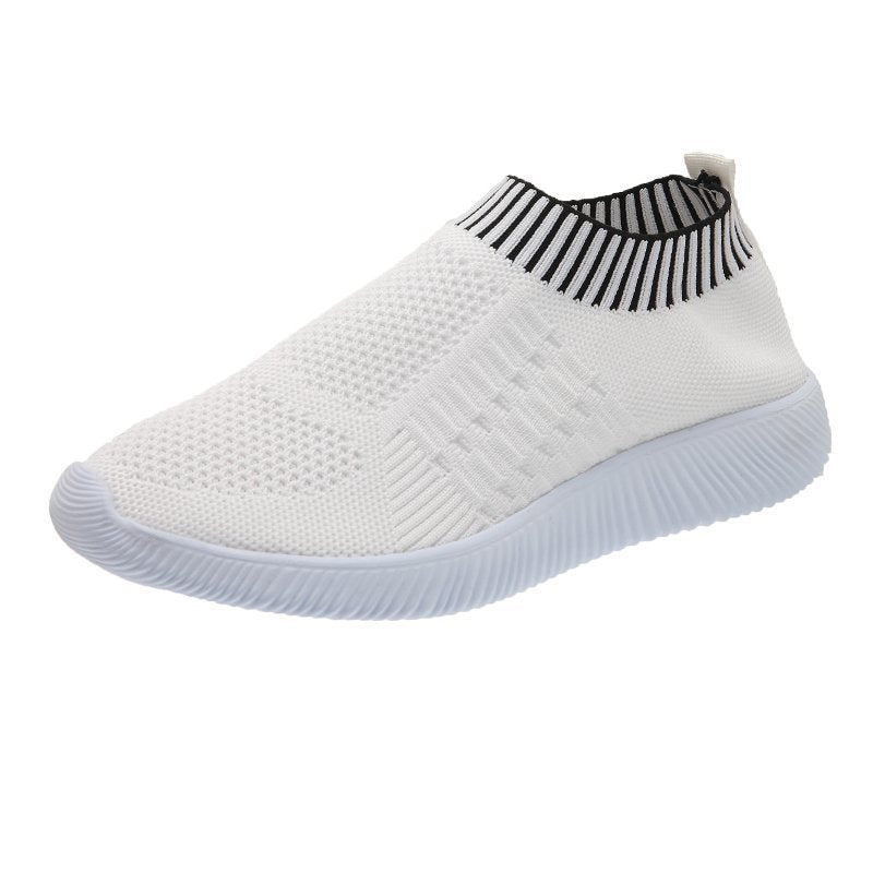 Damen Atmungsaktive Slip-On Sportschuhe mit flexibler Sohle EB