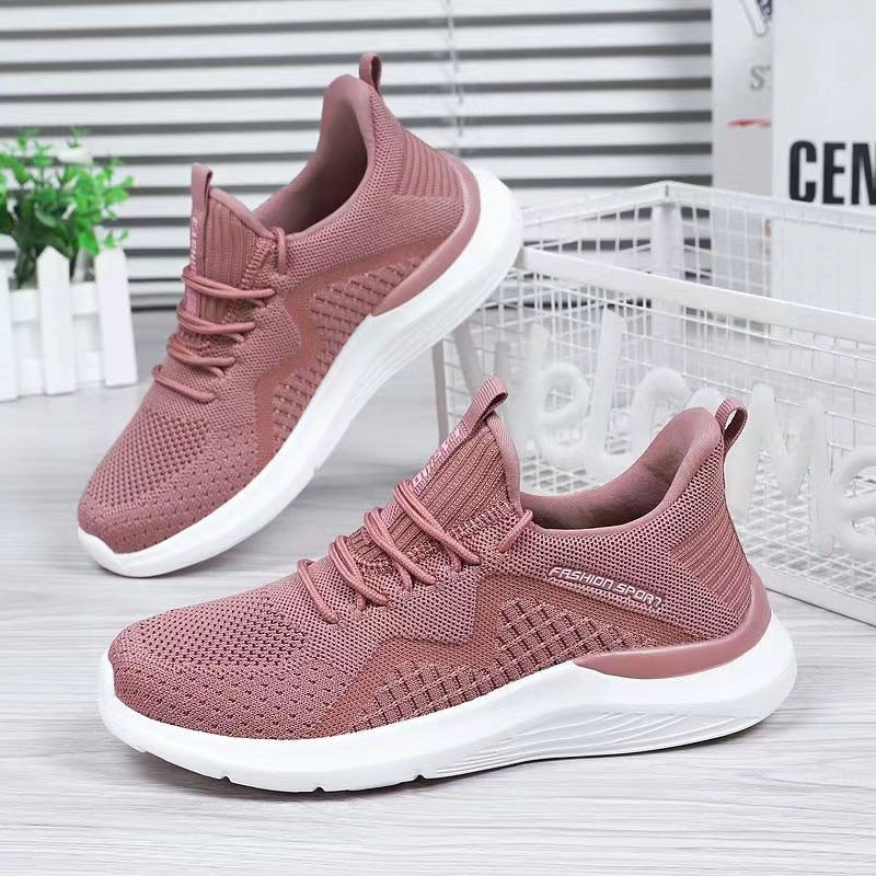 Damen Sportliche Laufschuhe mit atmungsaktiver Netzstruktur und flexibler Dämpfung EB