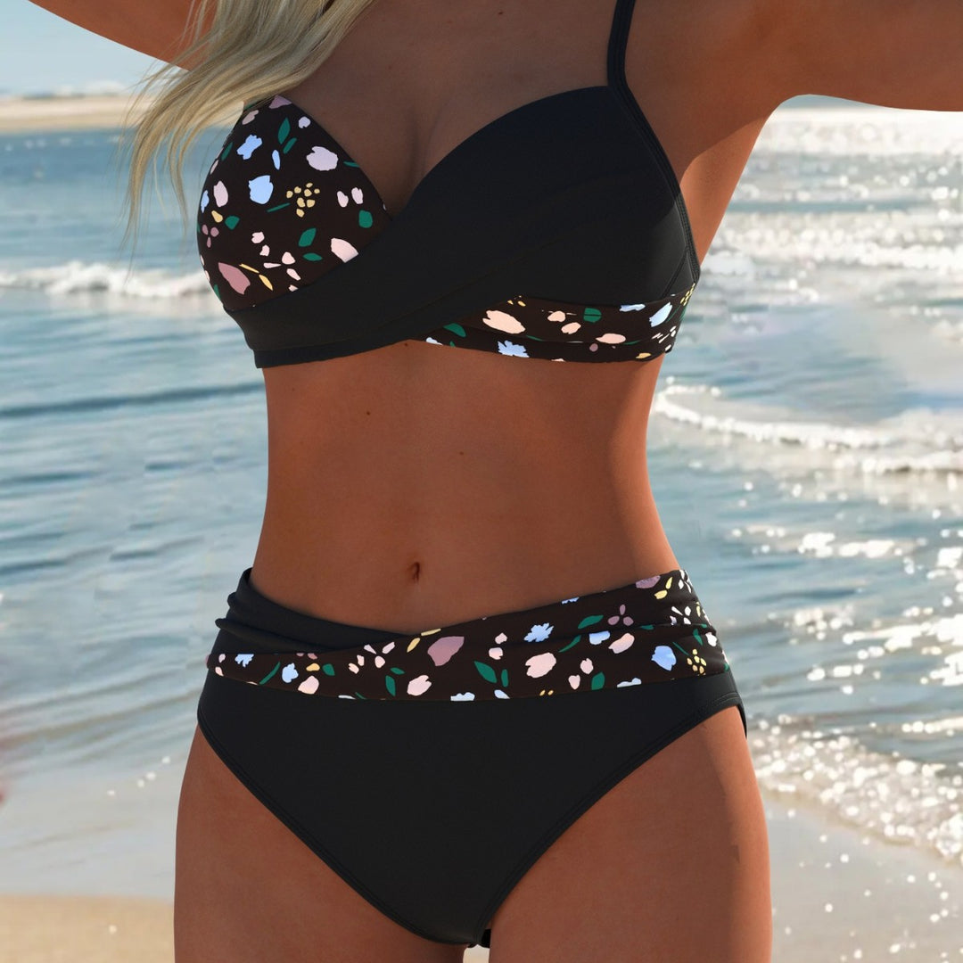 Damen Bikini-Set mit elegantem Balconette-Oberteil und hohem Taillenschnitt EB