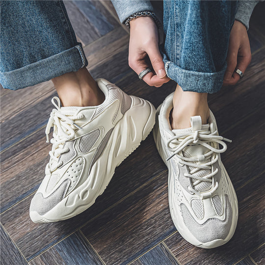 Damen Sportliche Street-Sneaker mit atmungsaktiver Mesh-Oberfläche und dämpfender Sohle EB